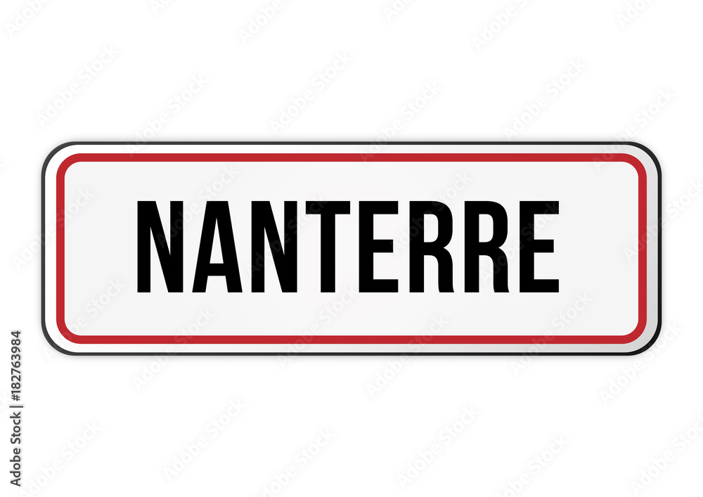 Panneau d'entrée de Nanterre