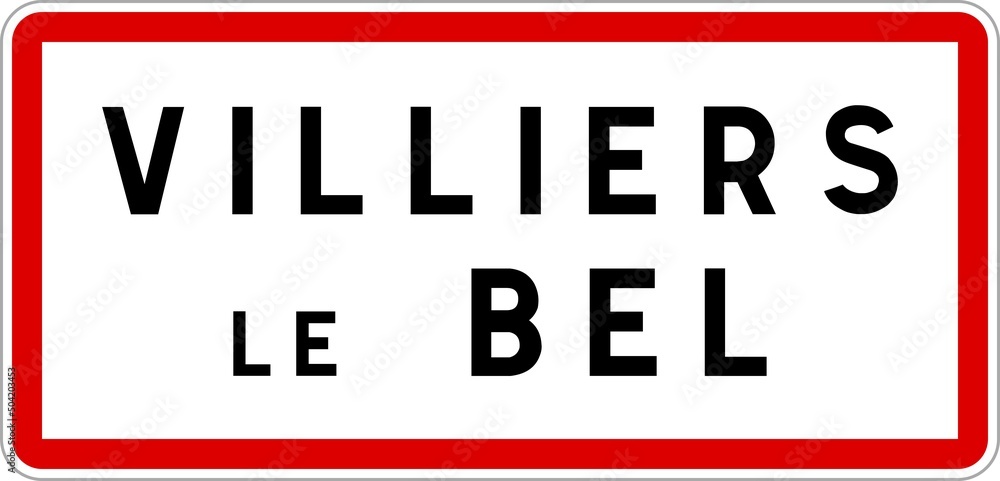 Panneau d'entrée de Villiers-le-Bel