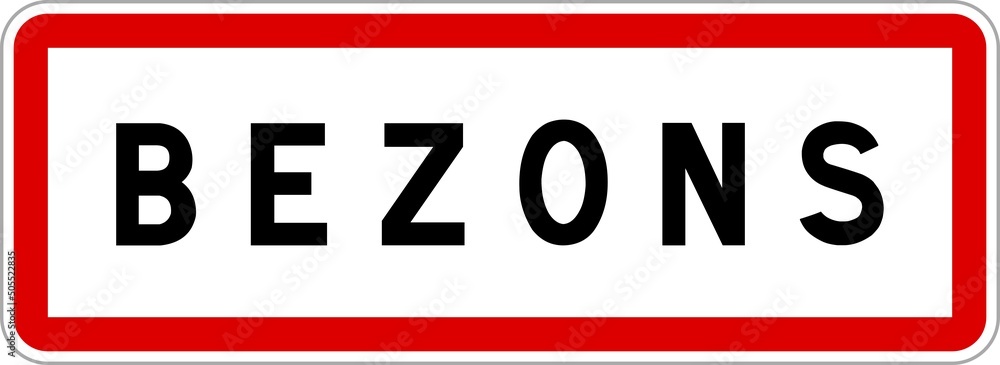 Panneau d'entrée de Bezons