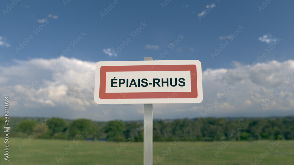 Panneau d'entrée de Épiais-Rhus