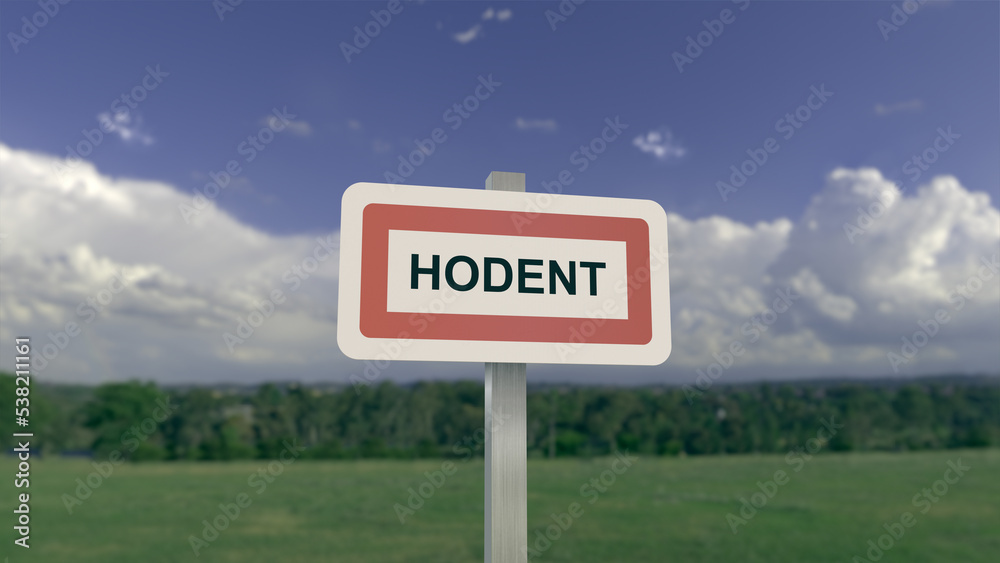 Panneau d'entrée de Hodent