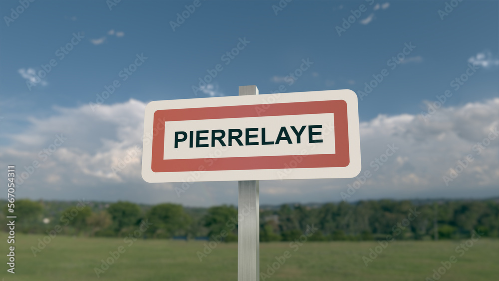 Panneau d'entrée de Pierrelaye