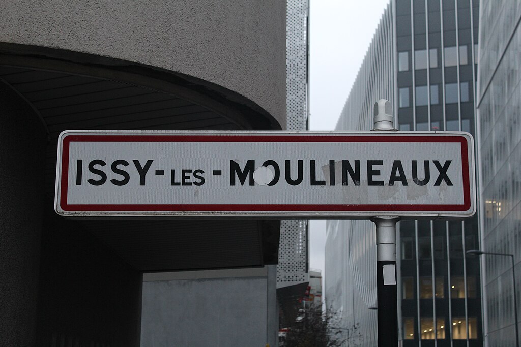 Panneau d'entrée de Issy-les-Moulineaux