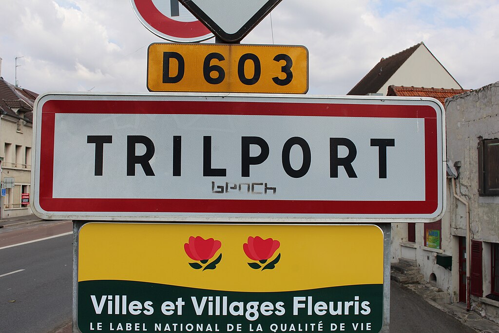 Panneau d'entrée de Trilport