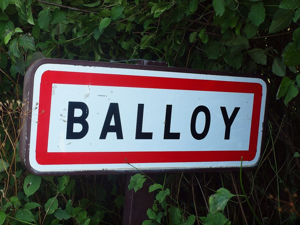 Panneau d'entrée de Balloy