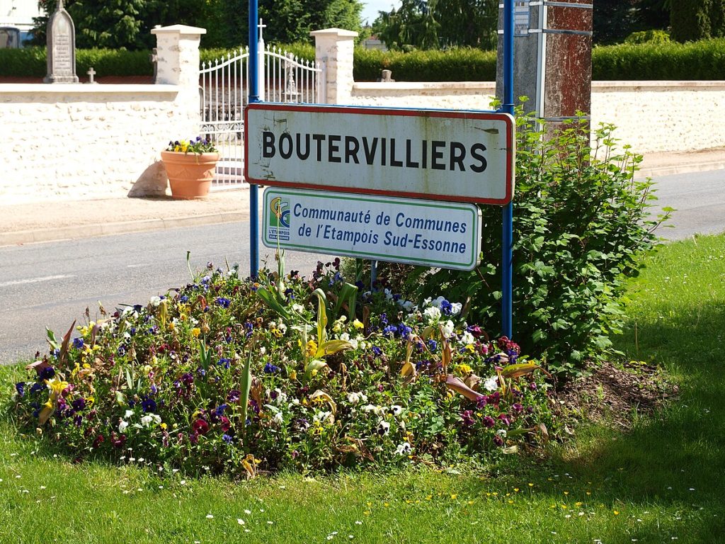 Panneau d'entrée de Boutervilliers