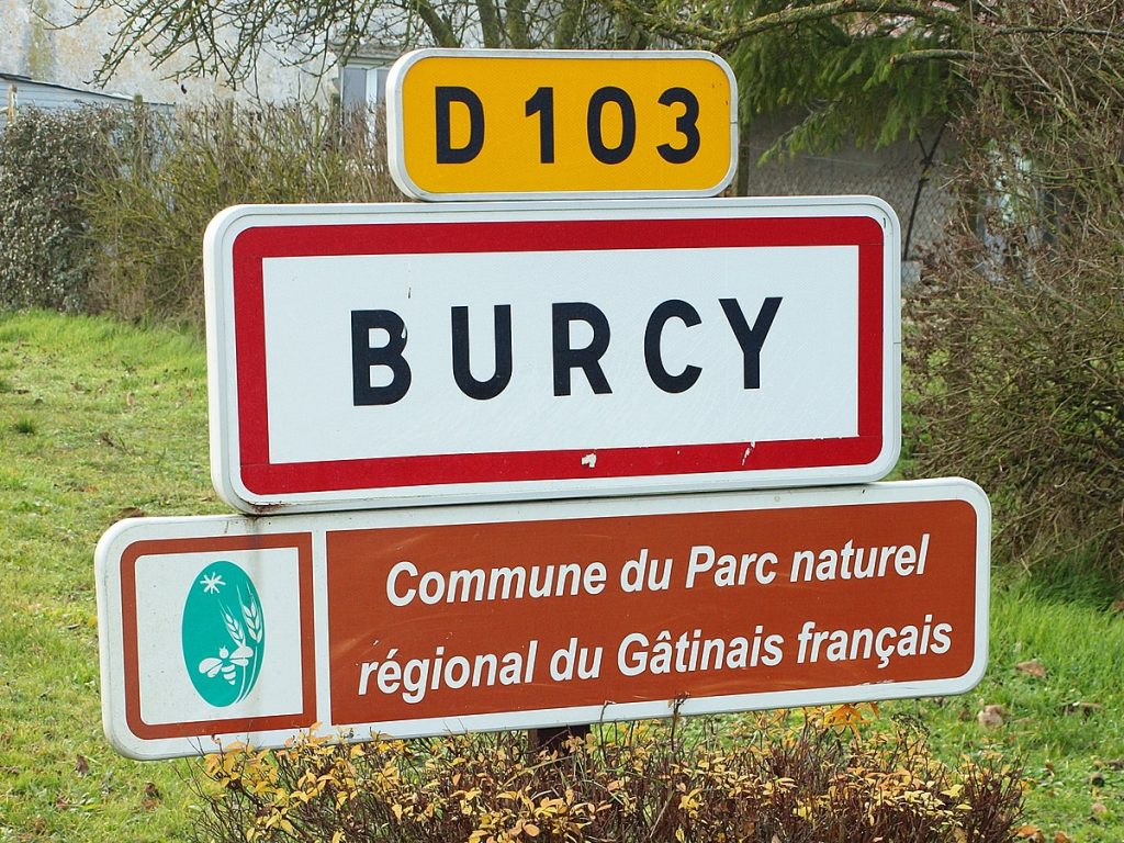 Panneau d'entrée de Burcy