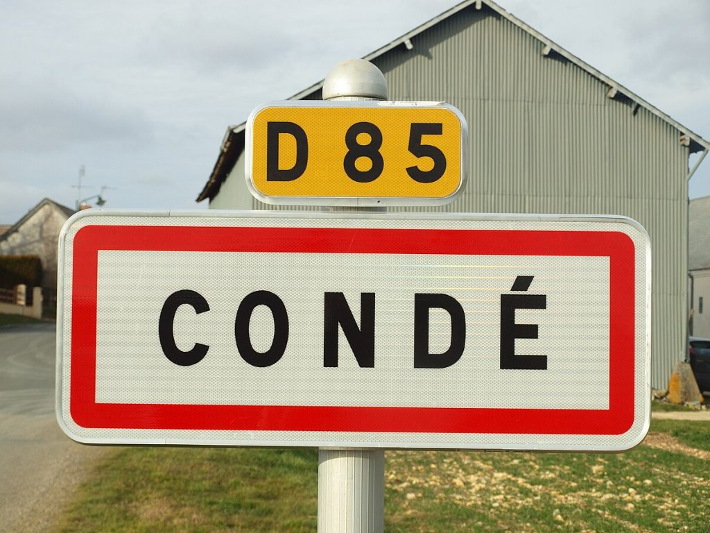 Panneau d'entrée de Condé-sur-Vesgre