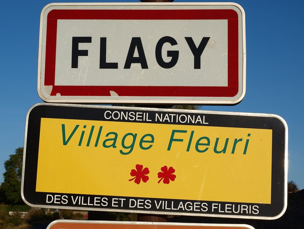 Panneau d'entrée de Flagy