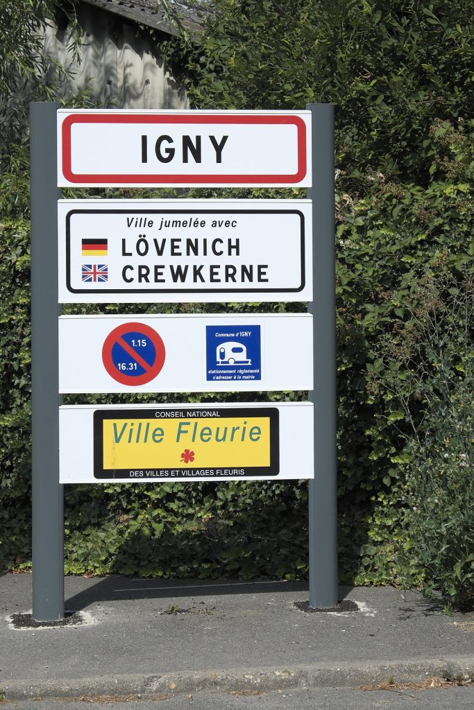 Panneau d'entrée de Igny