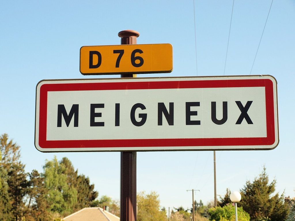 Panneau d'entrée de Meigneux