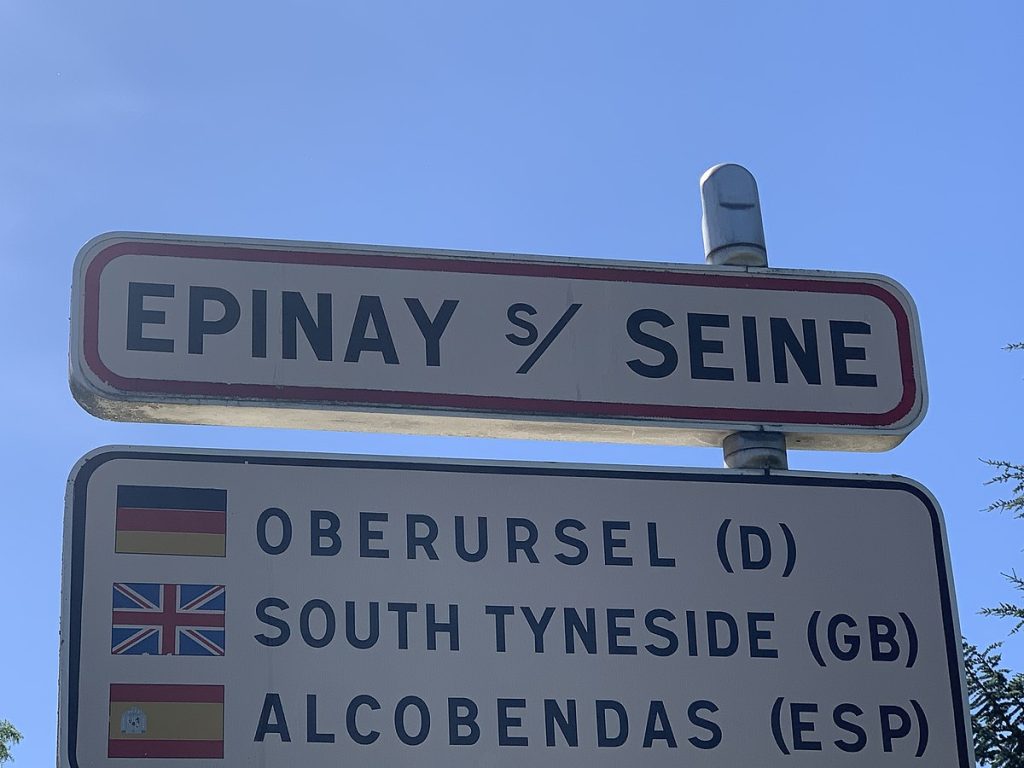 Panneau d'entrée de Épinay-sur-Seine