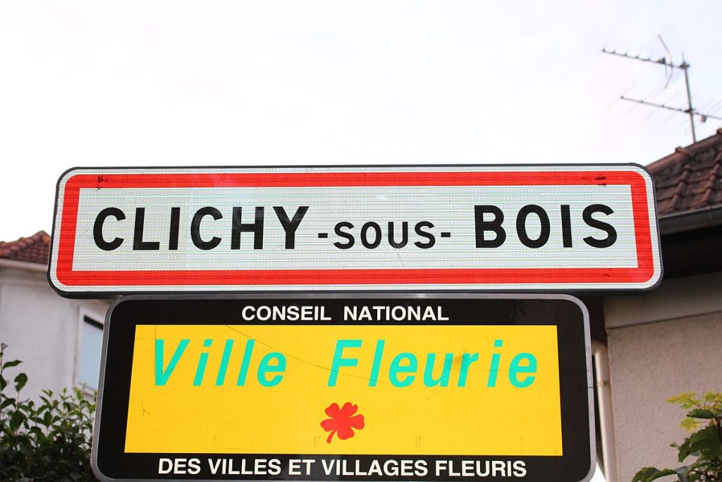 Panneau d'entrée de Clichy-sous-Bois