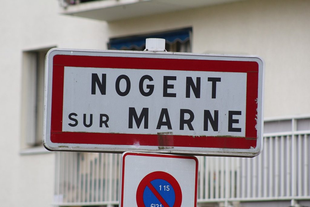 Panneau d'entrée de Nogent-sur-Marne