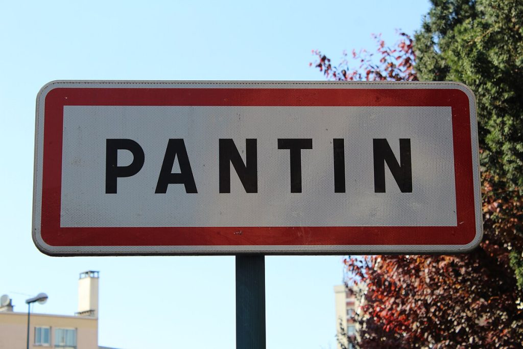 Panneau d'entrée de Pantin