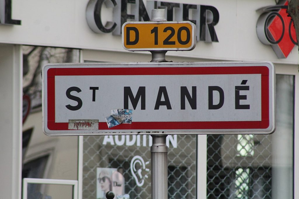 Panneau d'entrée de Saint-Mandé