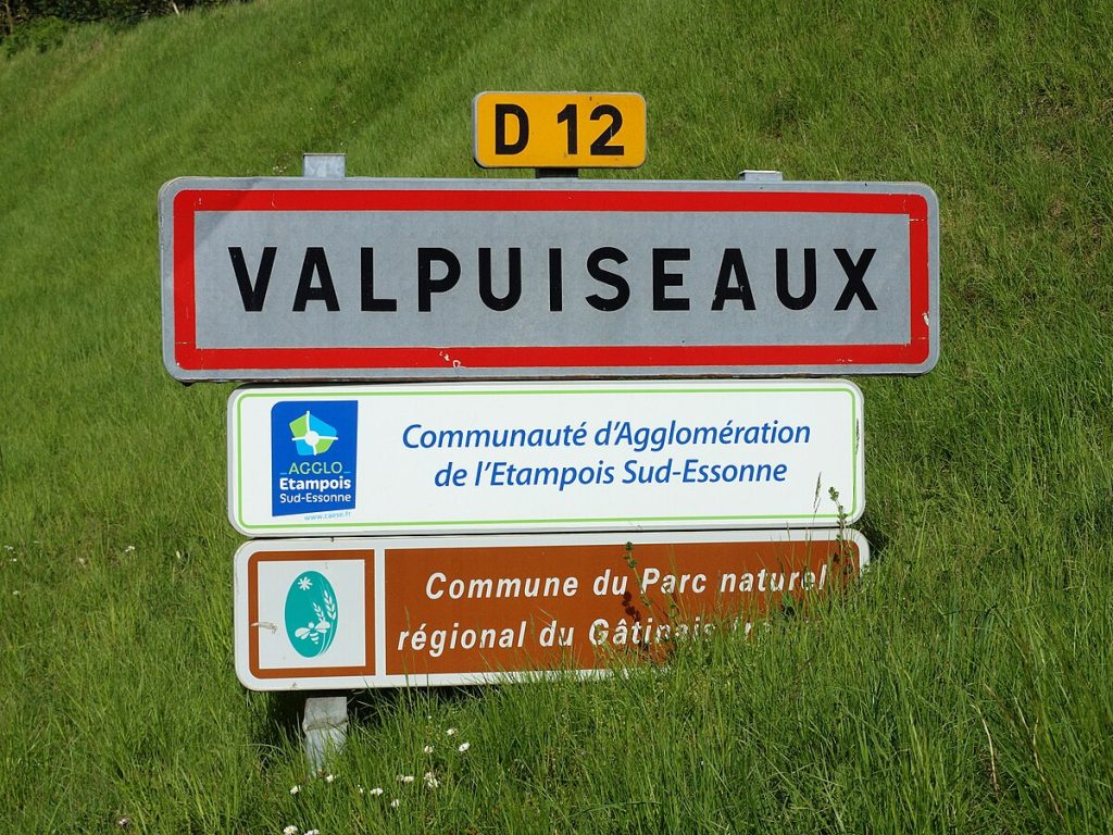 Panneau d'entrée de Valpuiseaux