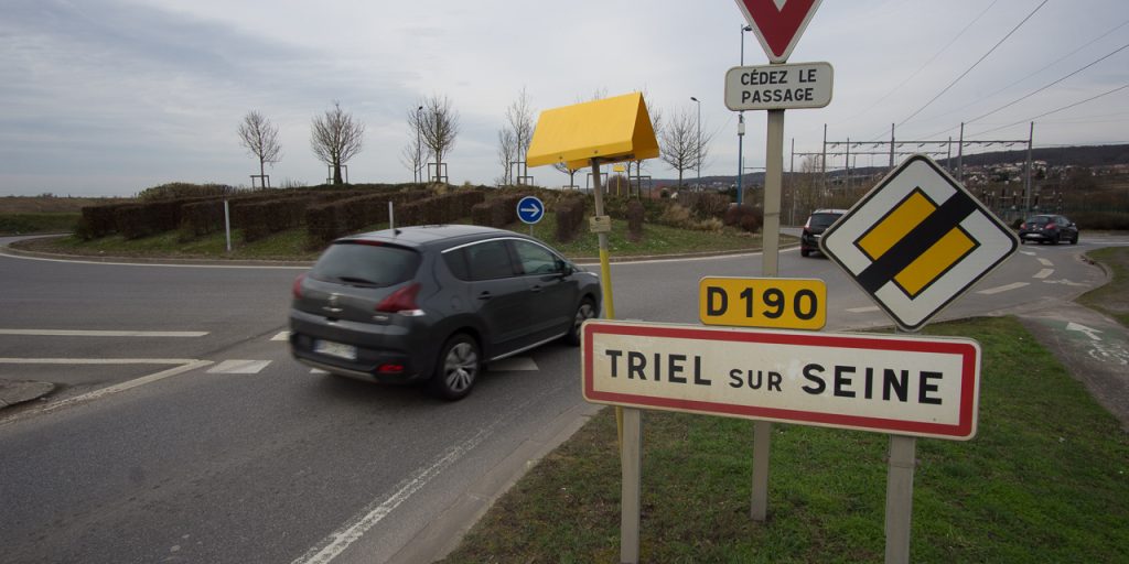 Panneau d'entrée de Triel-sur-Seine