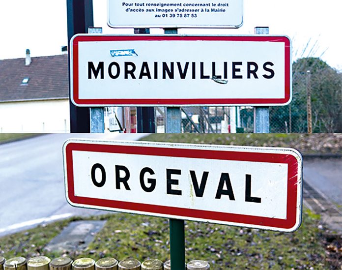 Panneau d'entrée de Morainvilliers