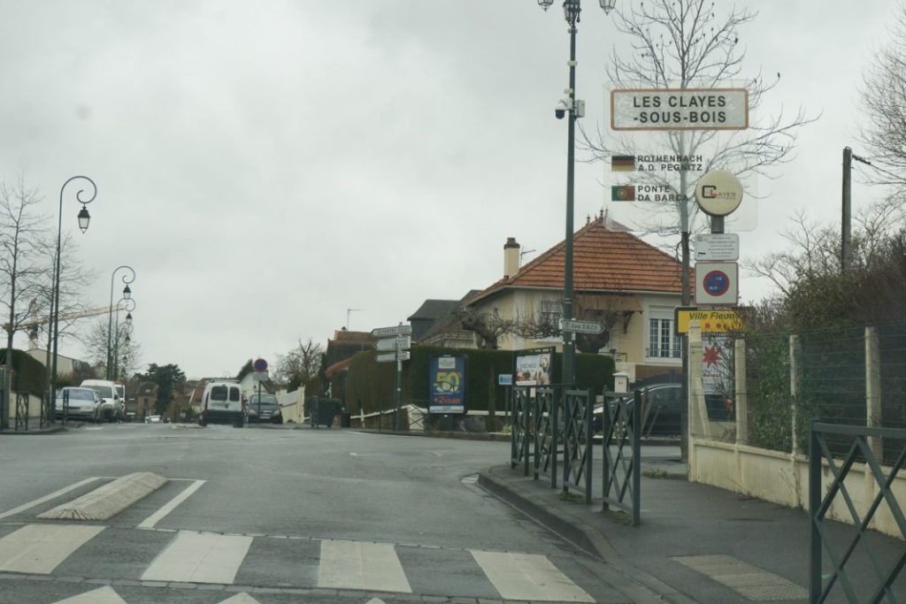 Panneau d'entrée de Les Clayes-sous-Bois