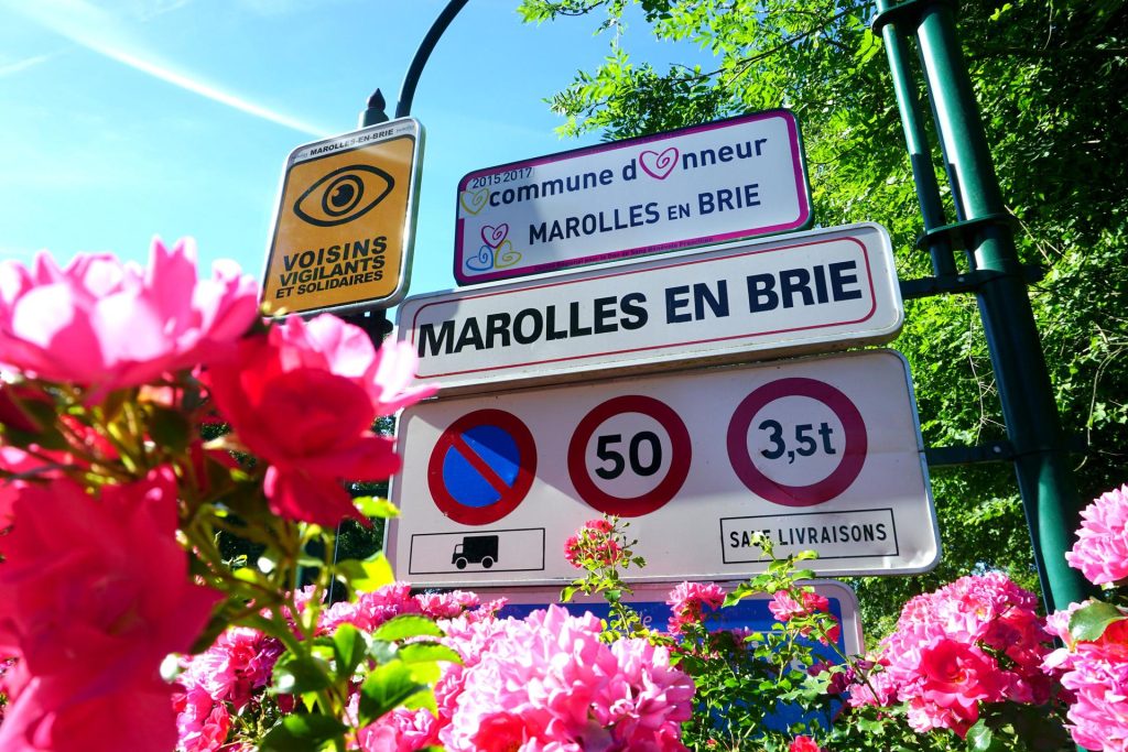 Panneau d'entrée de Marles-en-Brie