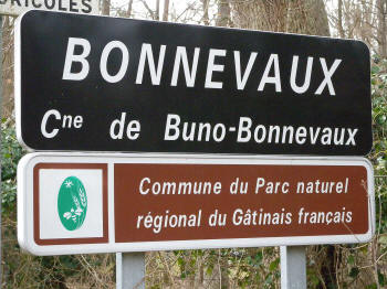 Panneau d'entrée de Buno-Bonnevaux