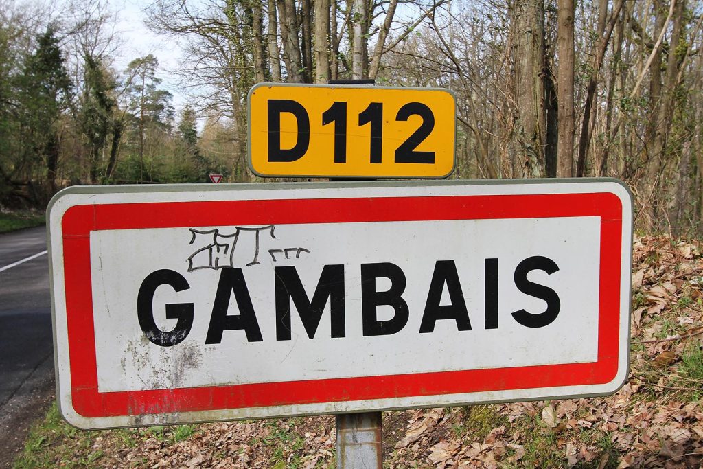 Panneau d'entrée de Gambais