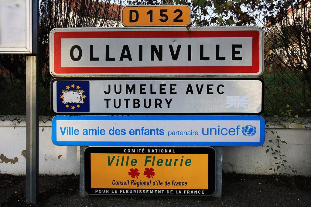 Panneau d'entrée de Ollainville