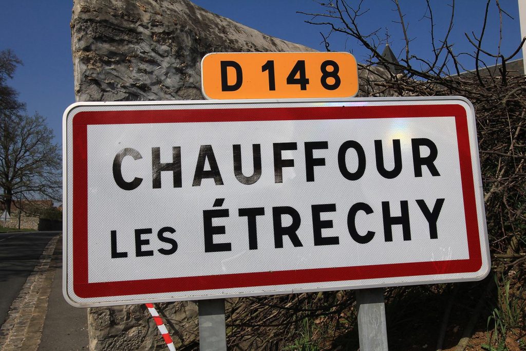 Panneau d'entrée de Chauffour-lès-Étréchy