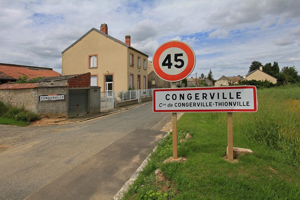 Panneau d'entrée de Congerville-Thionville