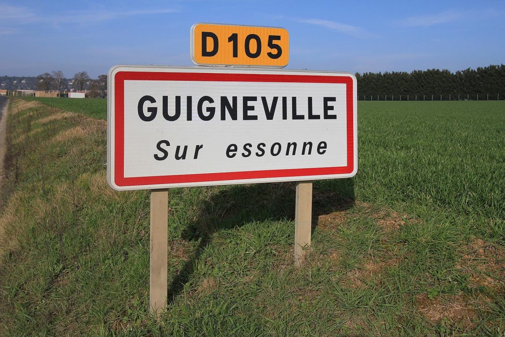 Panneau d'entrée de Guigneville-sur-Essonne