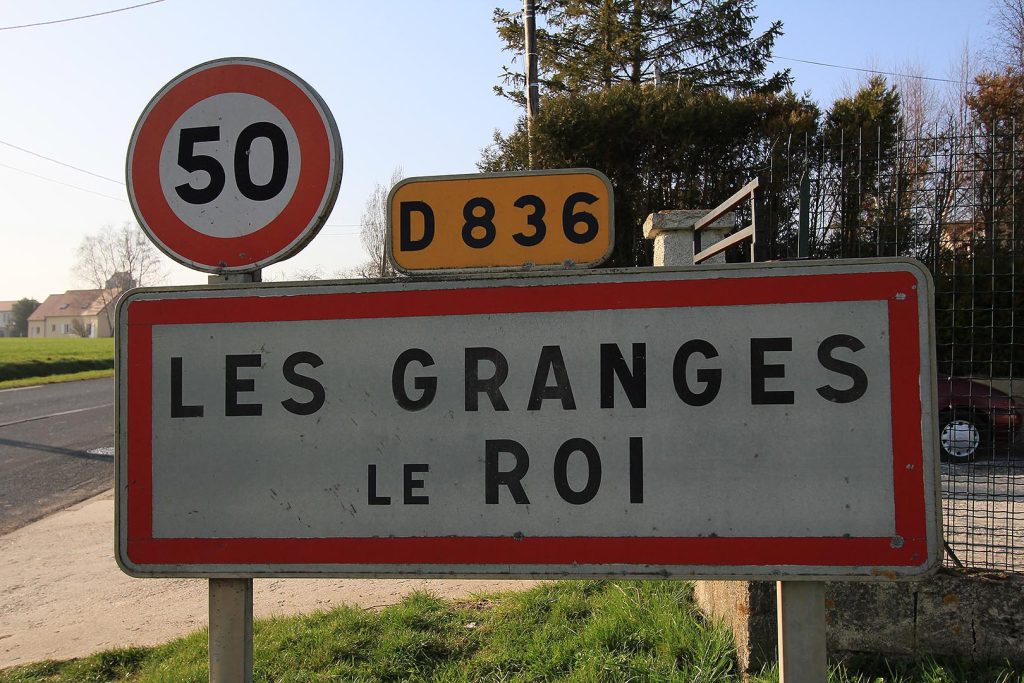 Panneau d'entrée de Les Granges-le-Roi