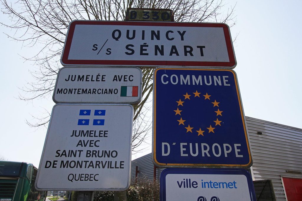 Panneau d'entrée de Quincy-sous-Sénart