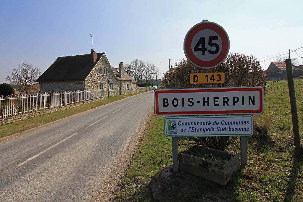 Panneau d'entrée de Bois-Herpin