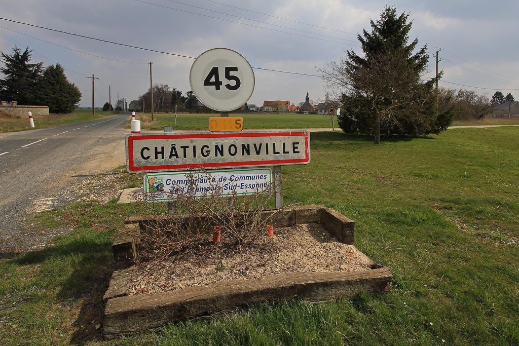 Panneau d'entrée de Chatignonville