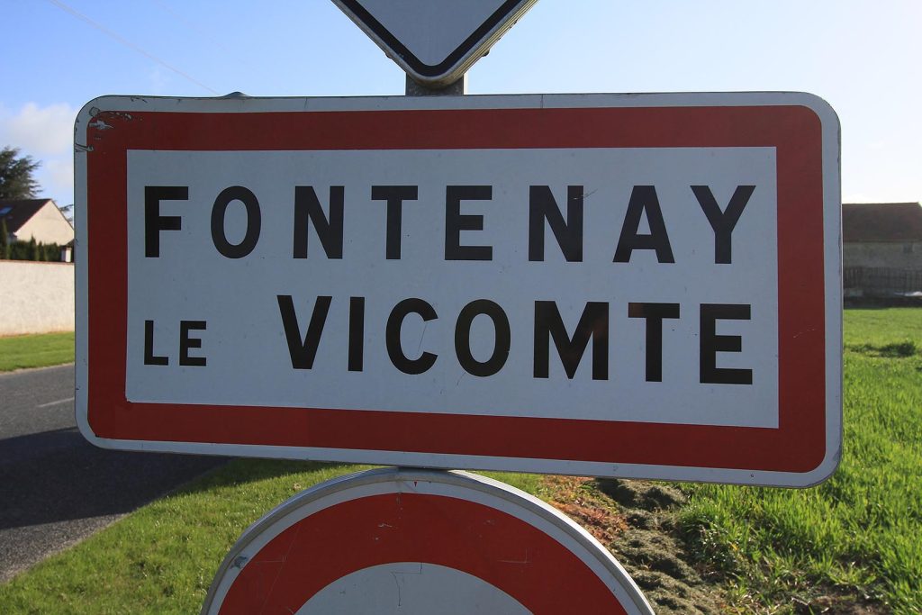 Panneau d'entrée de Fontenay-le-Vicomte