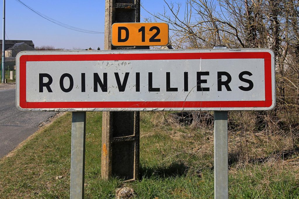 Panneau d'entrée de Roinvilliers