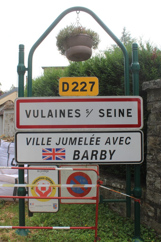 Panneau d'entrée de Vulaines-sur-Seine