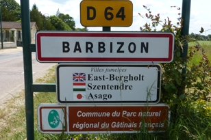 Panneau d'entrée de Barbizon