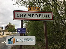 Panneau d'entrée de Champdeuil