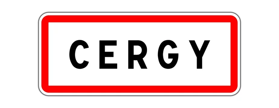 Panneau d'entrée de Cergy