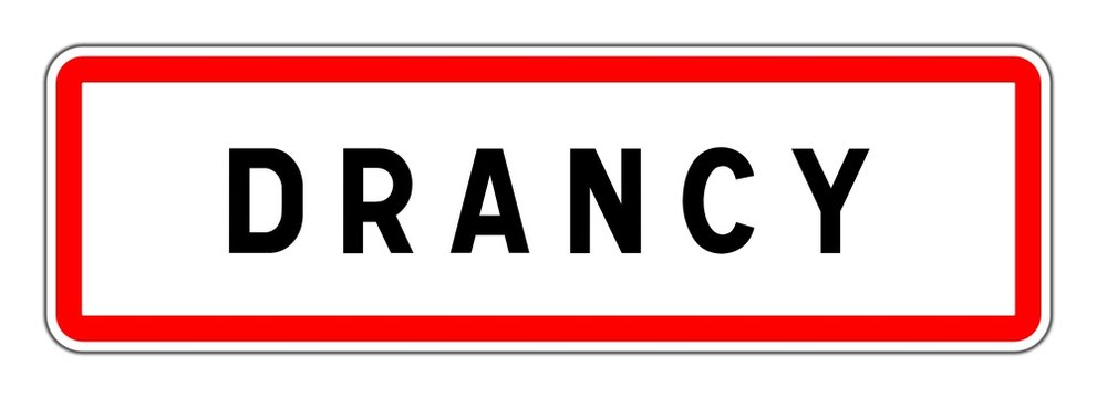 Panneau d'entrée de Drancy