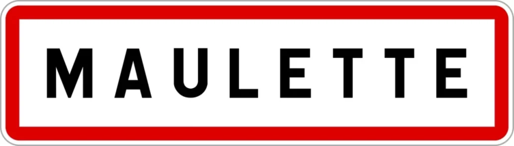 Panneau d'entrée de Maulette