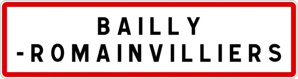 Panneau d'entrée de Bailly-Romainvilliers