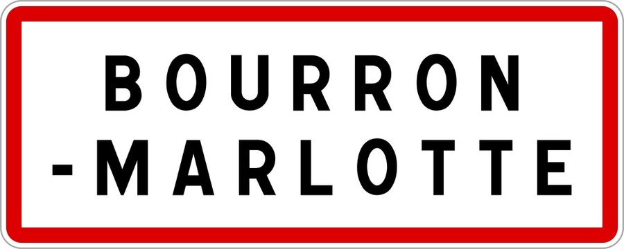 Panneau d'entrée de Bourron-Marlotte