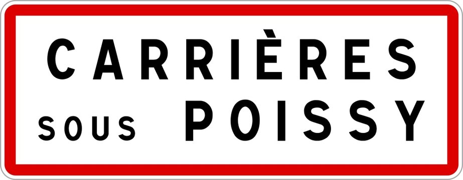 Panneau d'entrée de Carrières-sous-Poissy