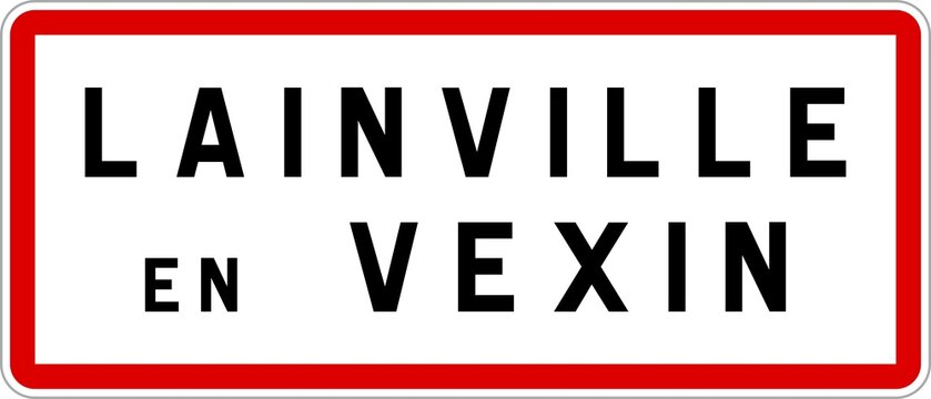 Panneau d'entrée de Lainville-en-Vexin