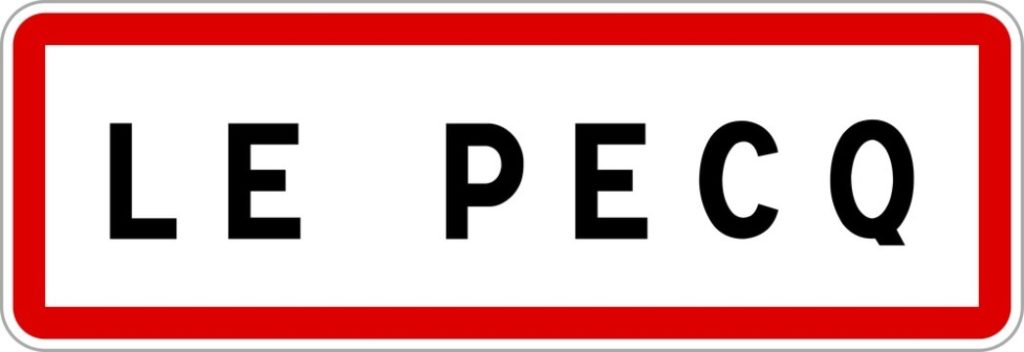 Panneau d'entrée de Le Pecq