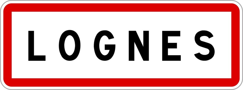 Panneau d'entrée de Lognes