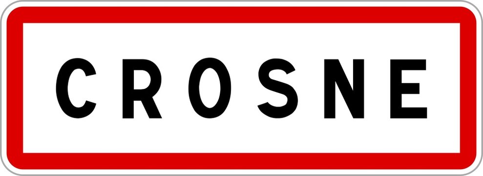 Panneau d'entrée de Crosne